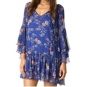 Free People Blue Floral Dress